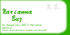 marianna buz business card